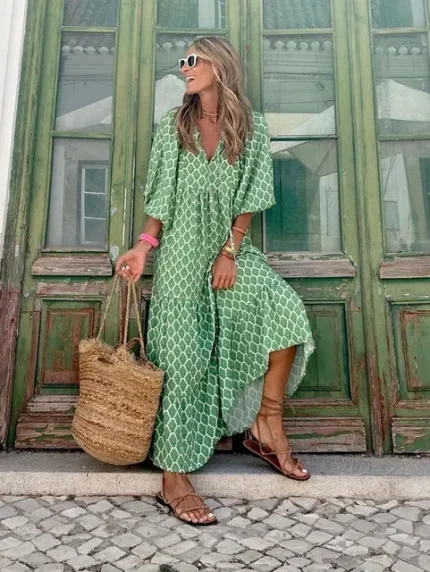 Half Sleeve Women's Loose Dress